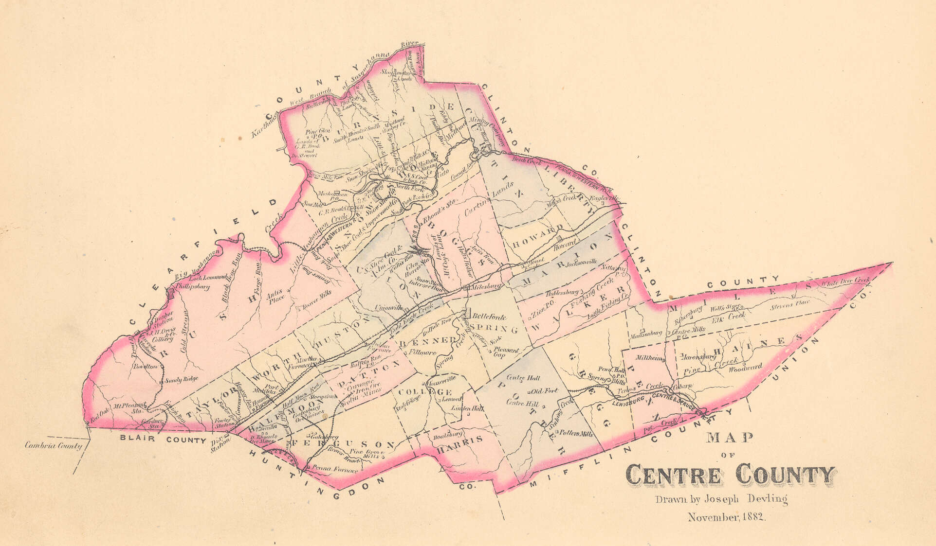 Centre County, 1882